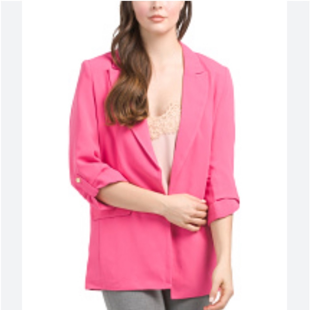 Womens Bright Pink oversized Blazer NWT 2XL